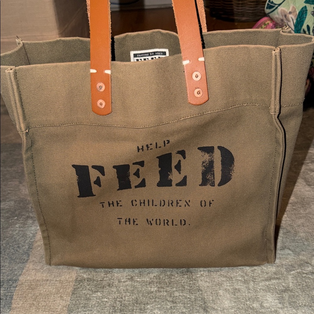 FEED projects canvas tote bag